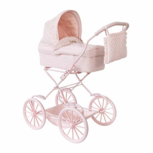 Coche de capota Vichy rosa